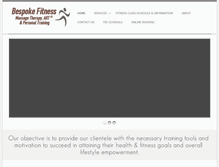 Tablet Screenshot of bespokefitness.com